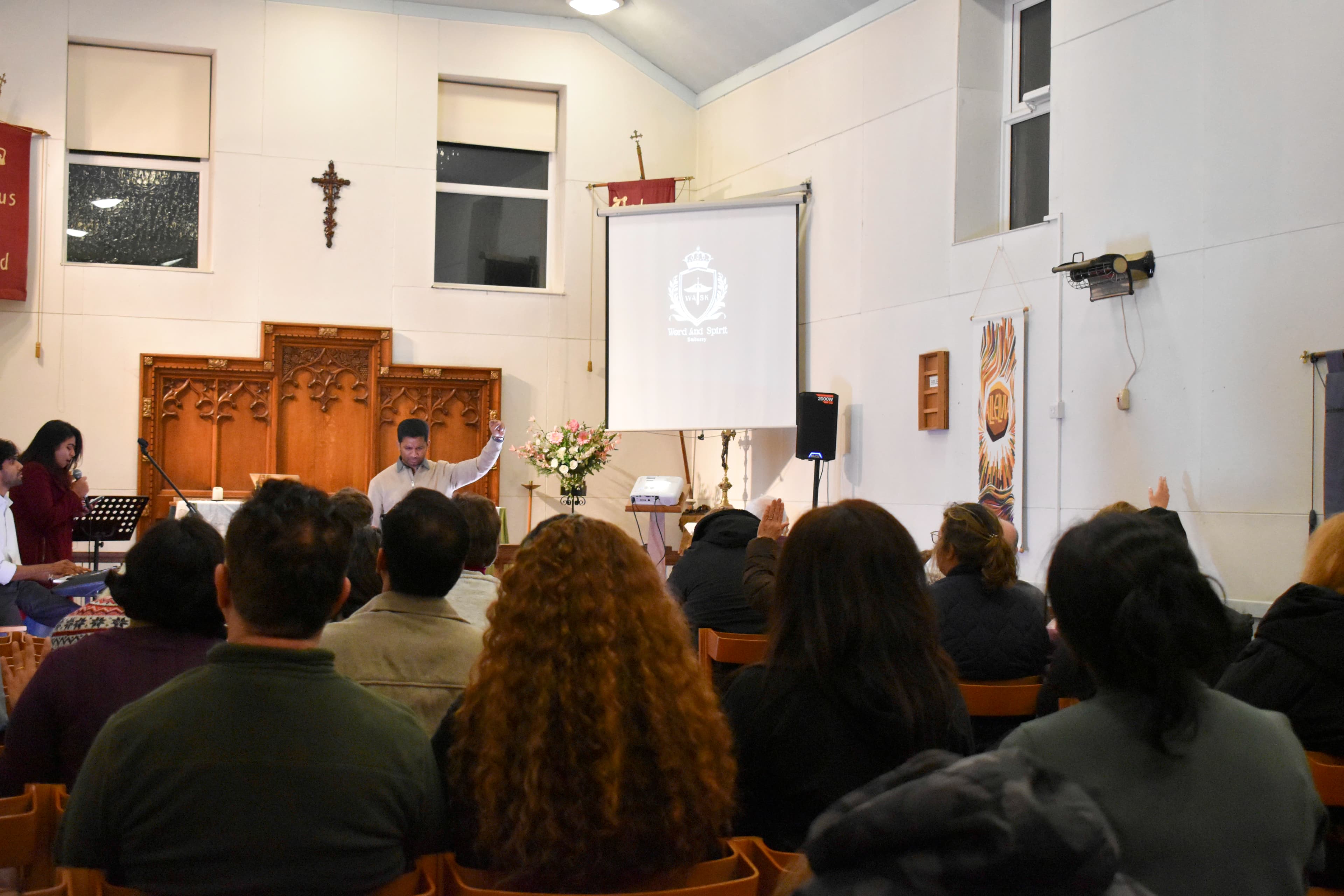 Sunday worship service at Word and Spirit Embassy Church in Liverpool
