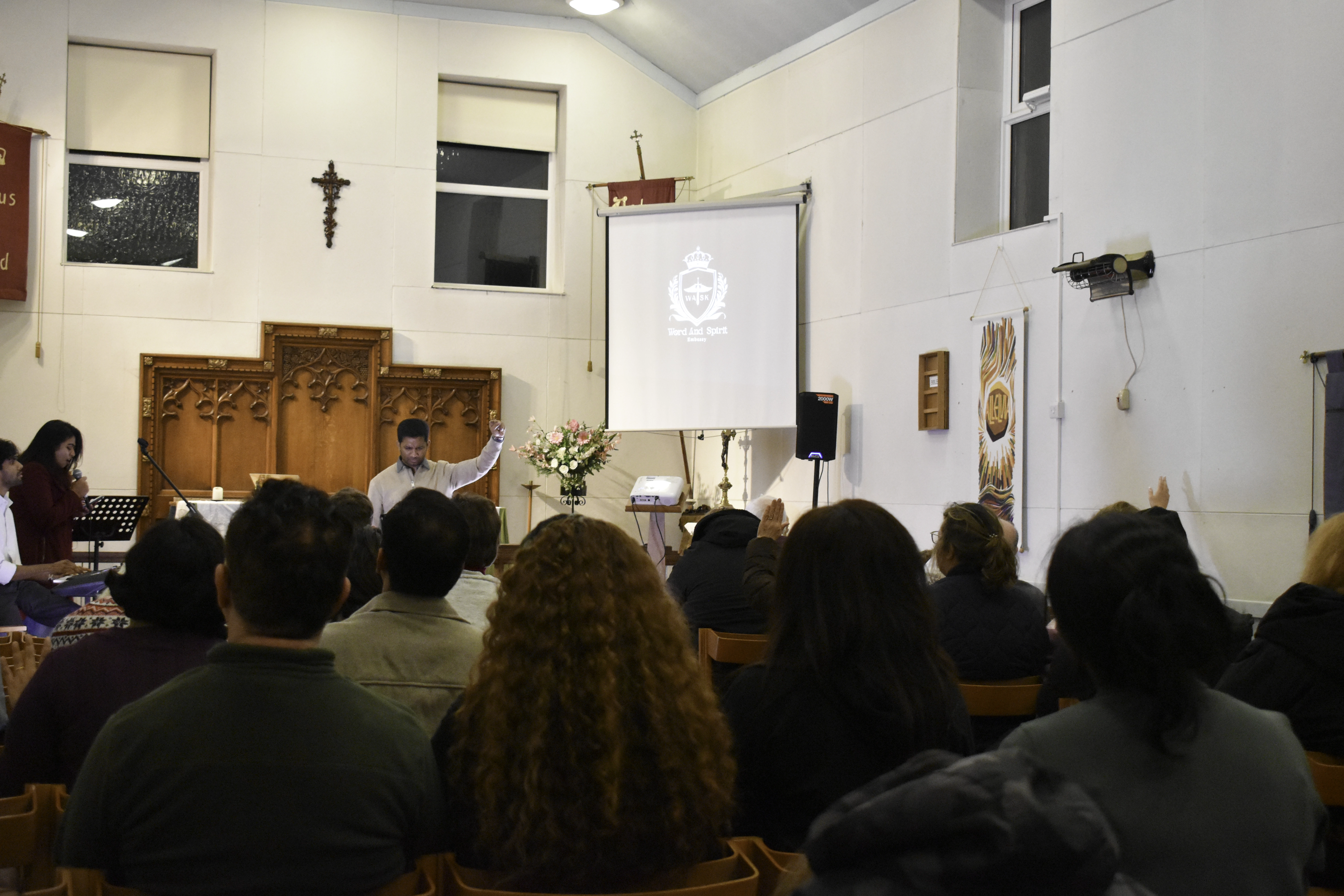 Sunday worship service at Word and Spirit Embassy Church in Liverpool